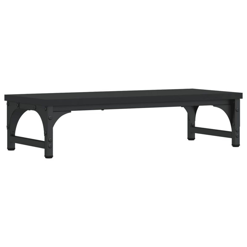 Load image into Gallery viewer, Vidaxl monitorstandaard 55x23x14 cm bewerkt hout zwart