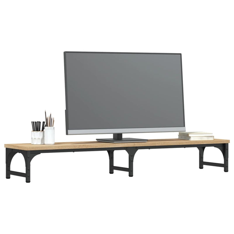 Load image into Gallery viewer, Vidaxl monitorstandaard 105x23x15,5 cm bewerkt hout sonoma eikenkleur