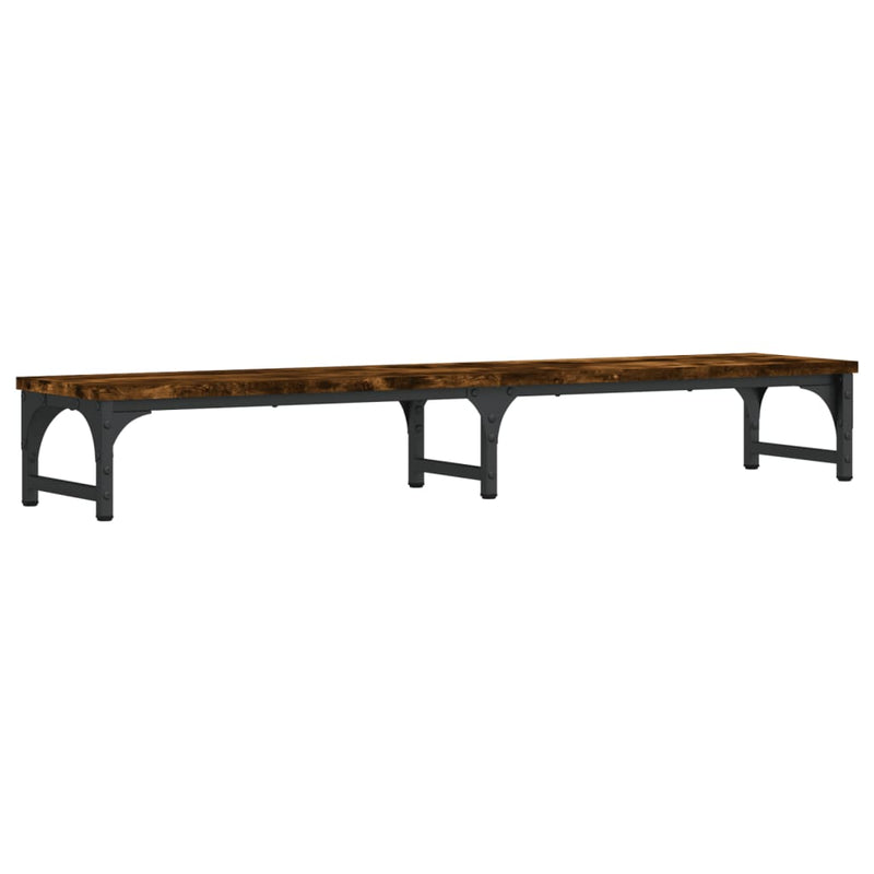 Load image into Gallery viewer, Vidaxl monitorstandaard 105x23x15,5 cm bewerkt hout gerookt eikenkleur