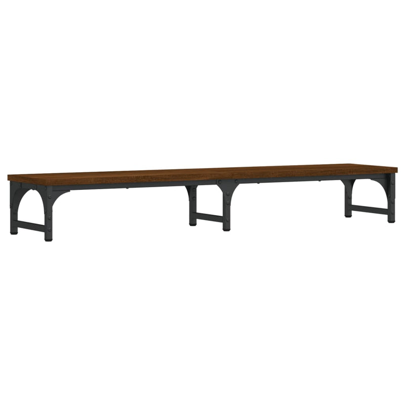 ギャラリービューアに画像をロードする, Vidaxl monitorstandaard 105x23x15,5 cm bewerkt hout bruin eikenkleur