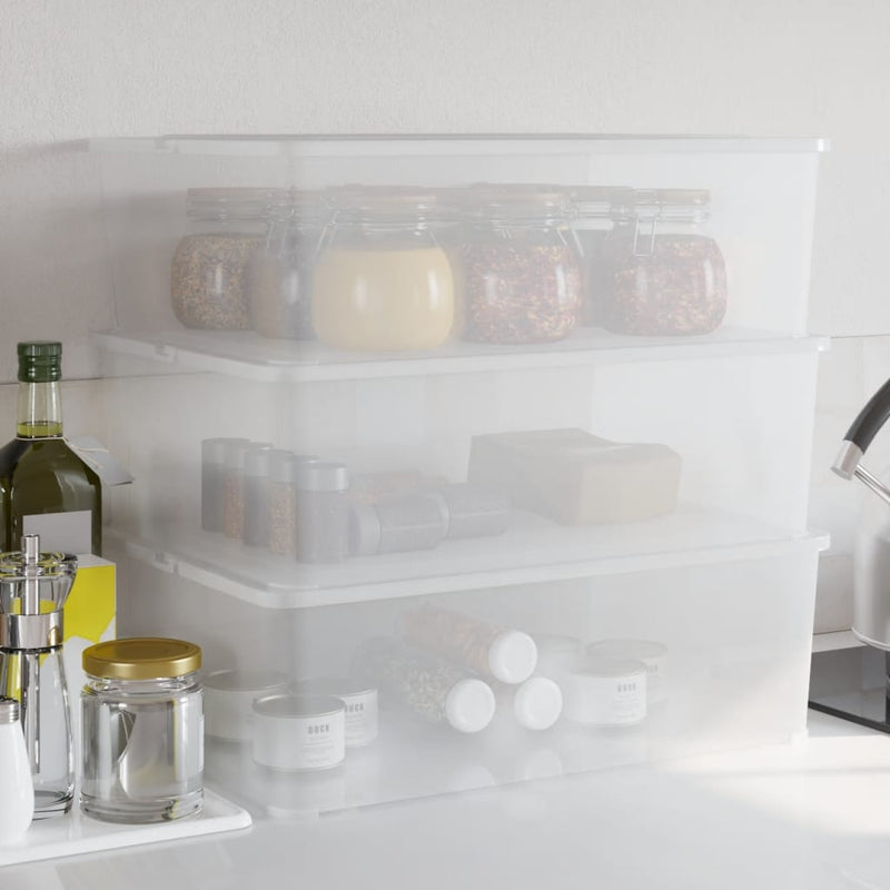 Load image into Gallery viewer, VidaXL Opbergboxen kunststof 3 st stapelbaar 25 L