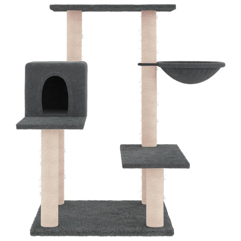 Load image into Gallery viewer, Vidaxl kattenmeubel met sisal krabpalen 82,5 cm donkergrijs