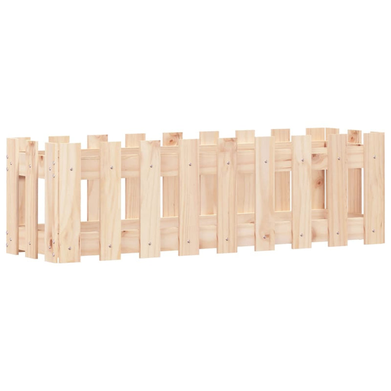 Load image into Gallery viewer, Vidaxl plantenbak verhoogd met hekontwerp 100x30x30 cm grenenhout