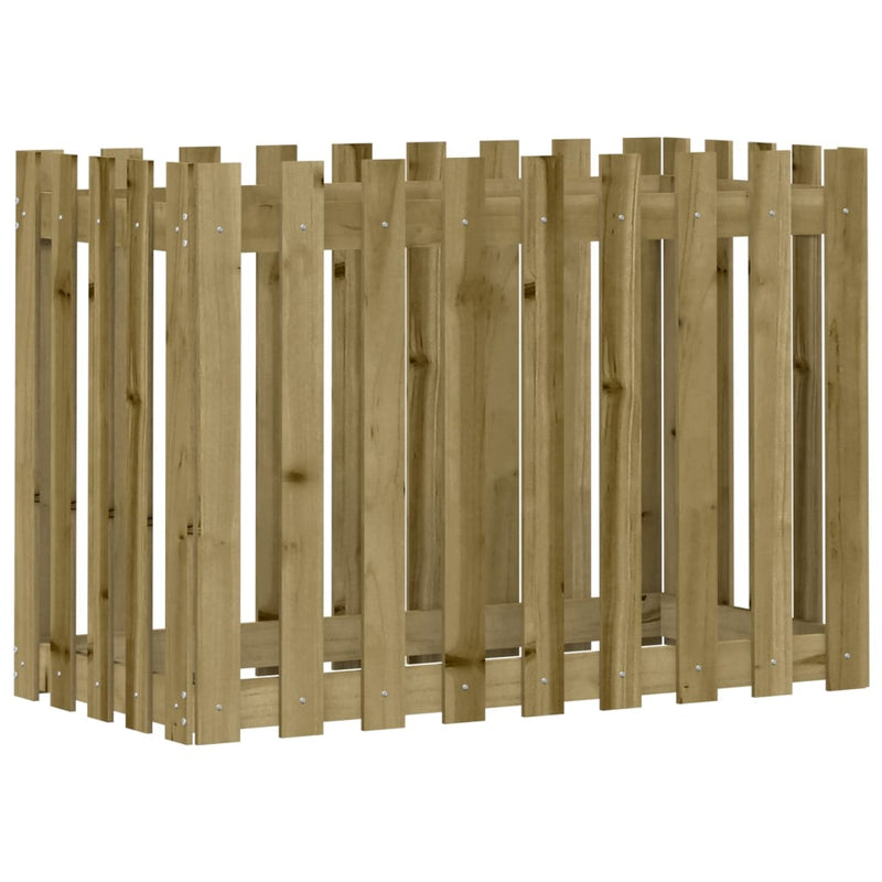 Load image into Gallery viewer, Vidaxl plantenbak verhoogd hekontwerp 100x50x70 cm geïmpregneerd hout