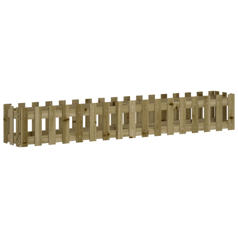 Load image into Gallery viewer, Vidaxl plantenbak verhoogd hekontwerp 200x30x30 cm geïmpregneerd hout
