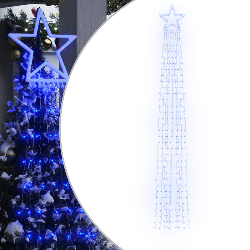 Load image into Gallery viewer, Vidaxl kerstboomverlichting 320 blauwe led's 375 cm