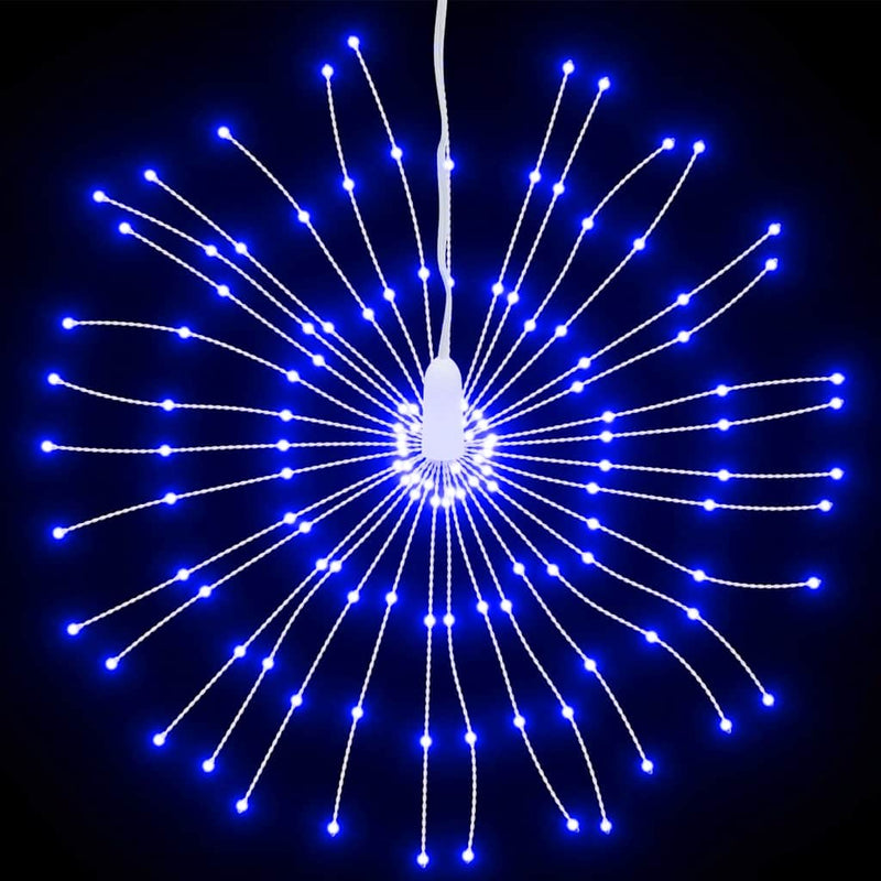 Load image into Gallery viewer, Vidaxl kerstverlichting vuurwerk 140 blauwe led's 17 cm