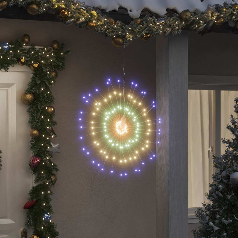 Load image into Gallery viewer, Vidaxl kerstverlichting vuurwerk 140 meerkleurige led's 17 cm