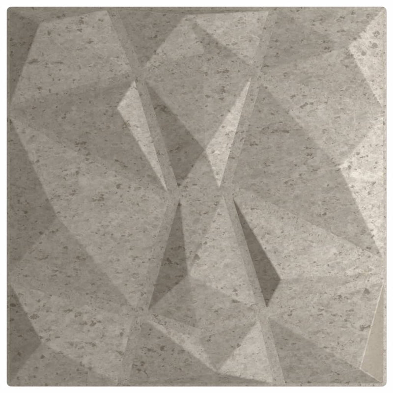 Load image into Gallery viewer, Vidaxl 48 st wandpanelen diamant 12 m² 50x50 cm xps betongrijs
