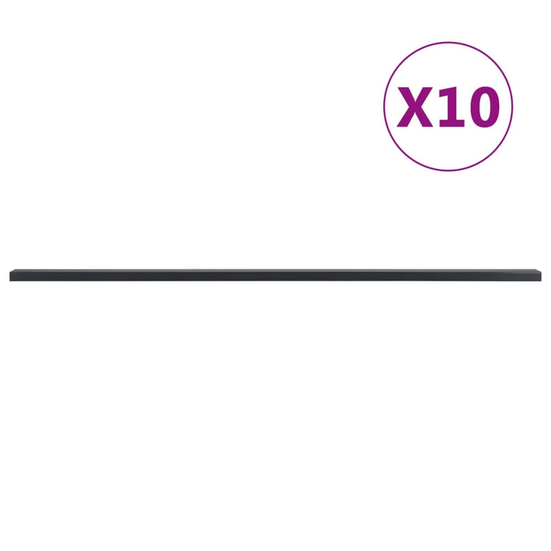 Load image into Gallery viewer, VidaXL Schuttingpalen 10 st 220 cm staal grijs