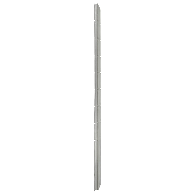 Load image into Gallery viewer, VidaXL Schuttingpalen 10 st 220 cm gegalvaniseerd staal zilverkleurig