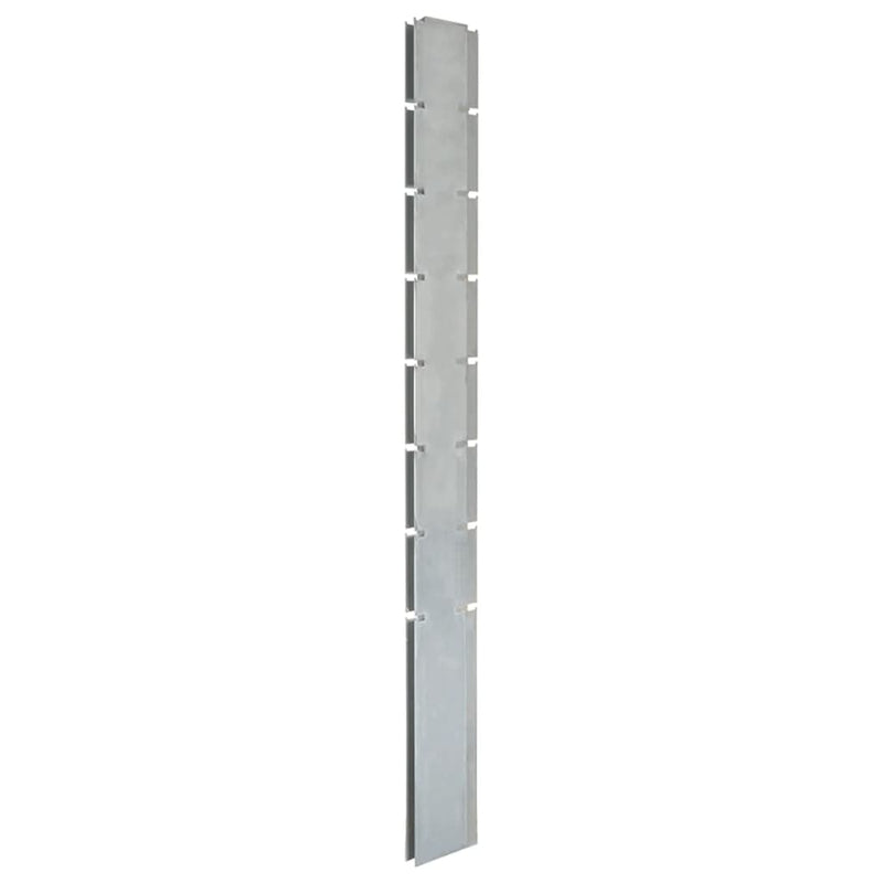 Load image into Gallery viewer, VidaXL Schuttingpalen 20 st 200 cm gegalvaniseerd staal zilverkleurig