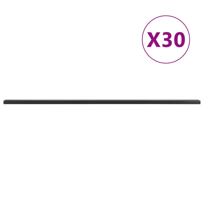 Load image into Gallery viewer, VidaXL Schuttingpalen 30 st 200 cm staal grijs