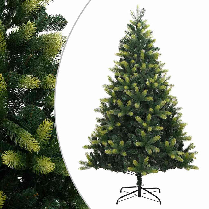 Load image into Gallery viewer, Vidaxl kunstkerstboom met scharnieren en standaard 210 cm
