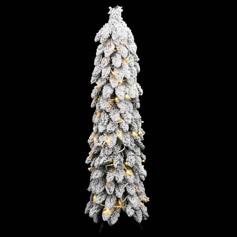 Load image into Gallery viewer, VidaXL Kunstkerstboom met verlichting en sneeuw 80 LED's 150 cm