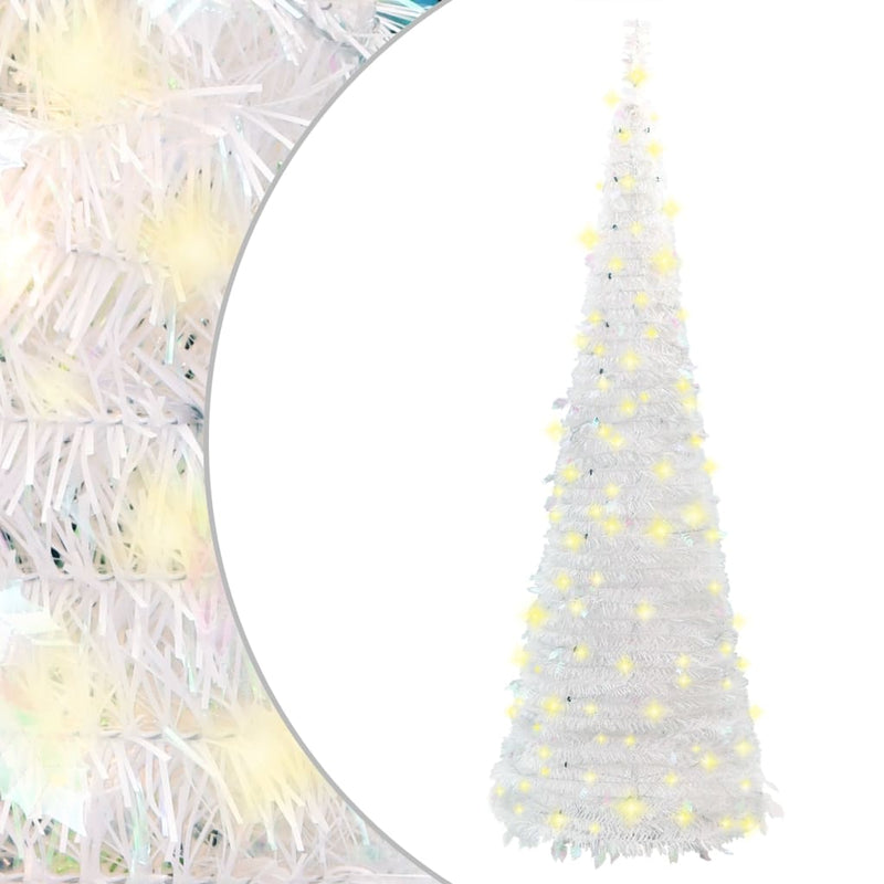 Load image into Gallery viewer, VidaXL Kunstkerstboom pop-up 50 LED's 120 cm wit