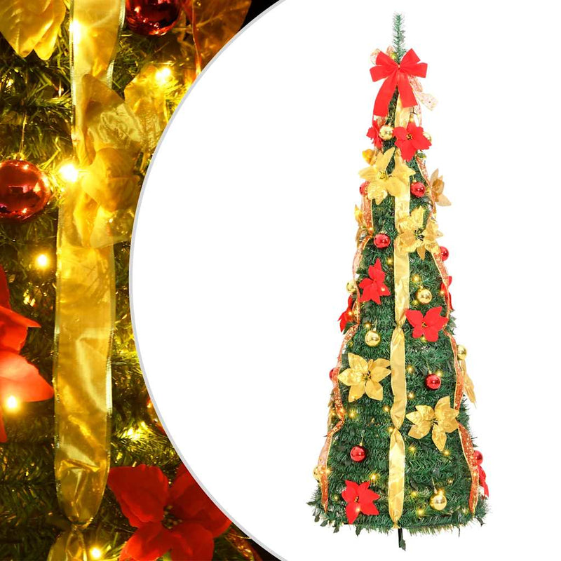 Load image into Gallery viewer, Vidaxl kunstkerstboom pop-up 100 led's 150 cm groen