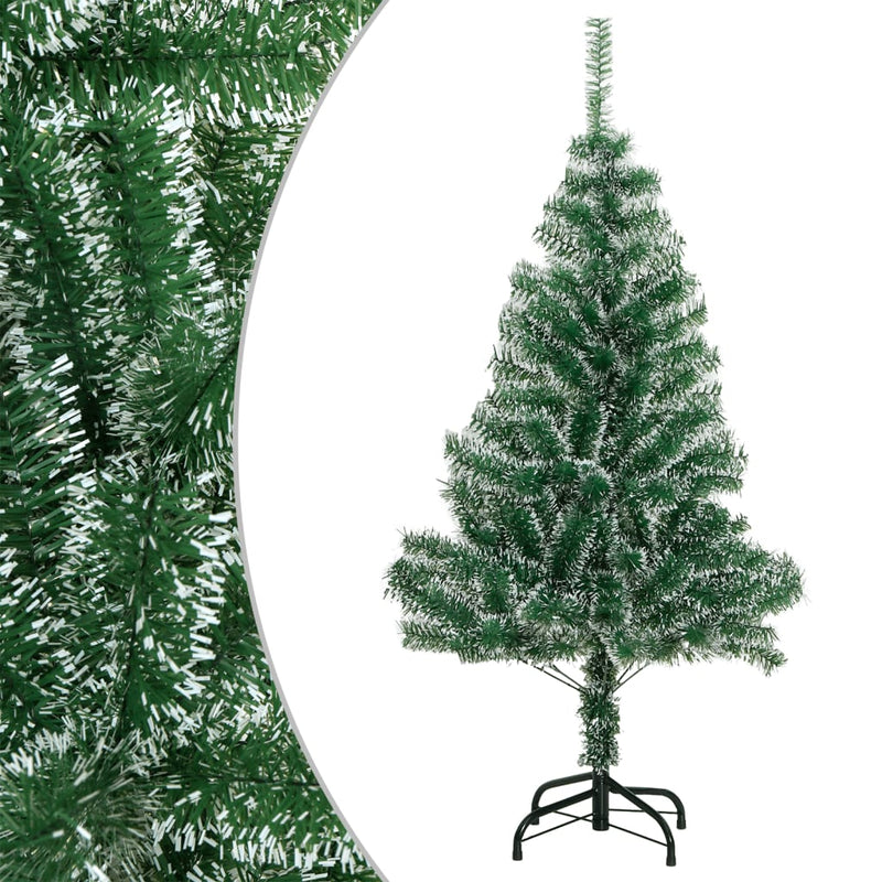 Load image into Gallery viewer, Vidaxl kunstkerstboom met sneeuw 120 cm groen