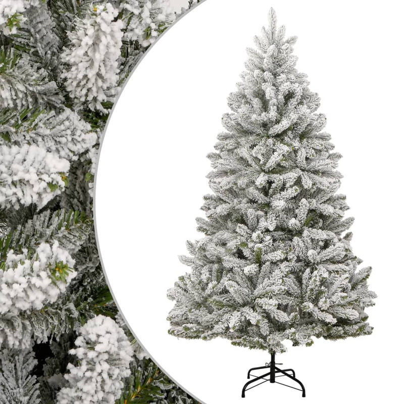 Load image into Gallery viewer, Vidaxl kunstkerstboom met scharnieren en sneeuw 270 cm