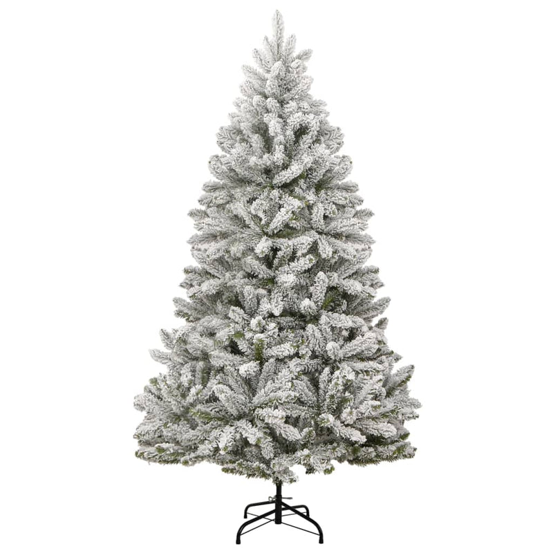 Load image into Gallery viewer, Vidaxl kunstkerstboom met scharnieren en sneeuw 270 cm