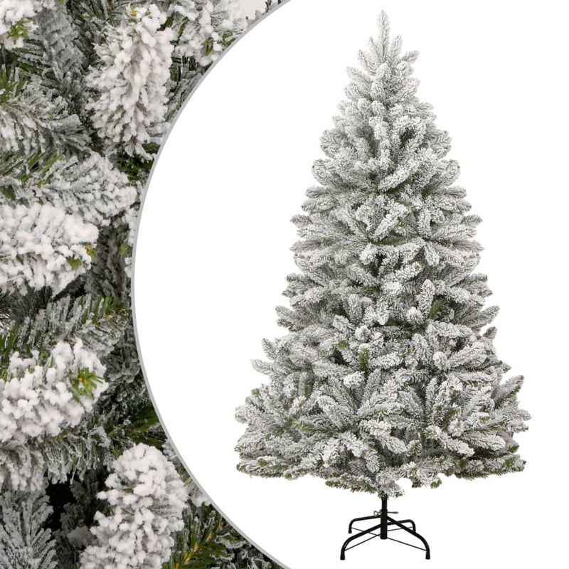 Load image into Gallery viewer, Vidaxl kunstkerstboom met scharnieren en sneeuw 300 cm