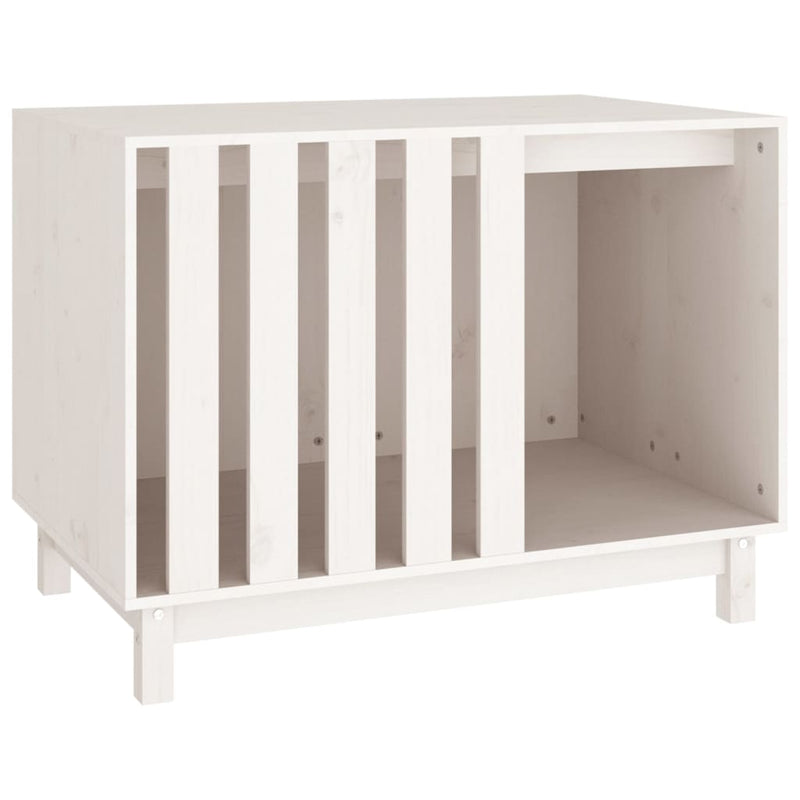 Load image into Gallery viewer, Vidaxl hondenhok 90x60x67 cm massief grenenhout wit