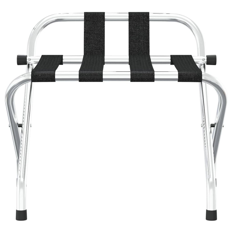 Load image into Gallery viewer, Vidaxl bagagerek met rugleuning zilver 56x39x52cm