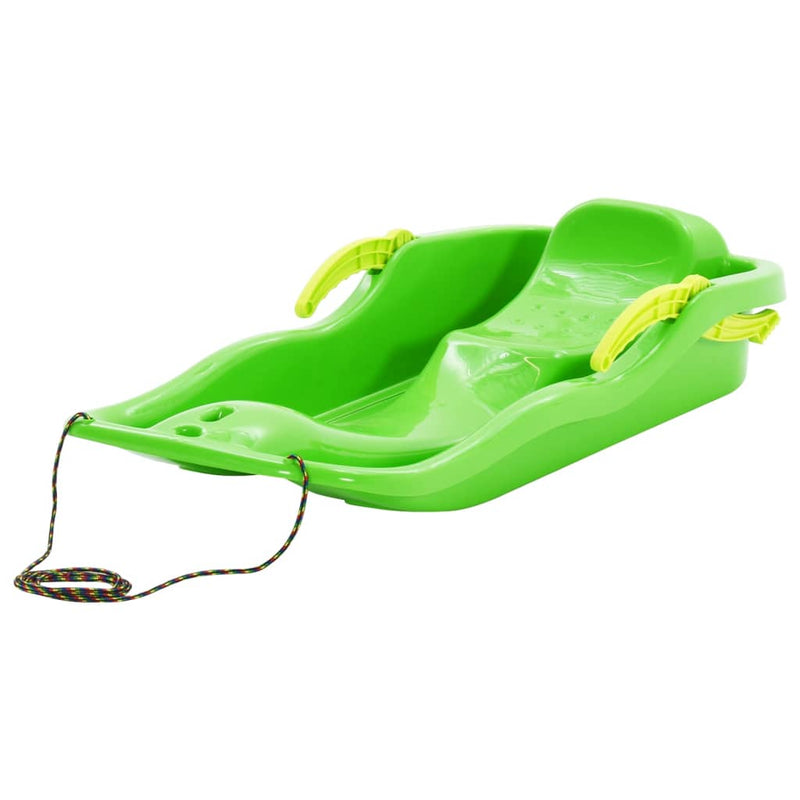 Load image into Gallery viewer, Vidaxl slee met remmen 87x40x18 cm polypropeen groen