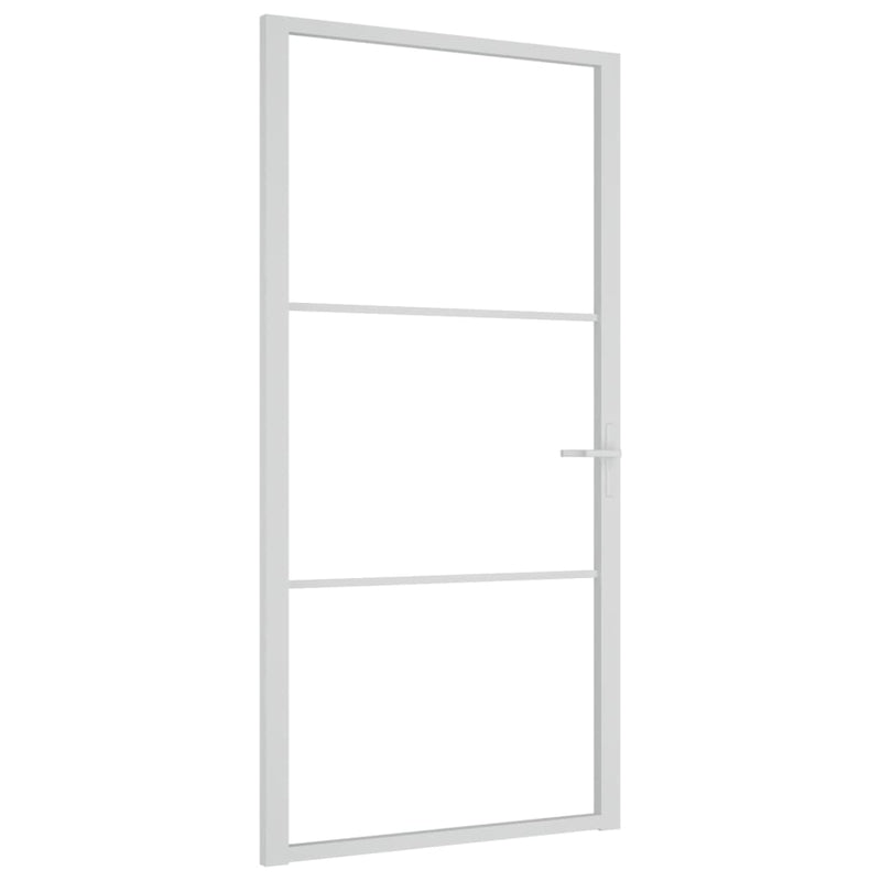 Load image into Gallery viewer, VidaXL Binnendeur 102,5x201,5 cm ESG-glas en aluminium wit