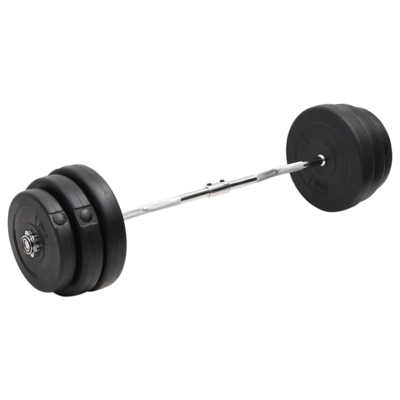 Load image into Gallery viewer, VidaXL Halter gebogen met gewichten 90 kg