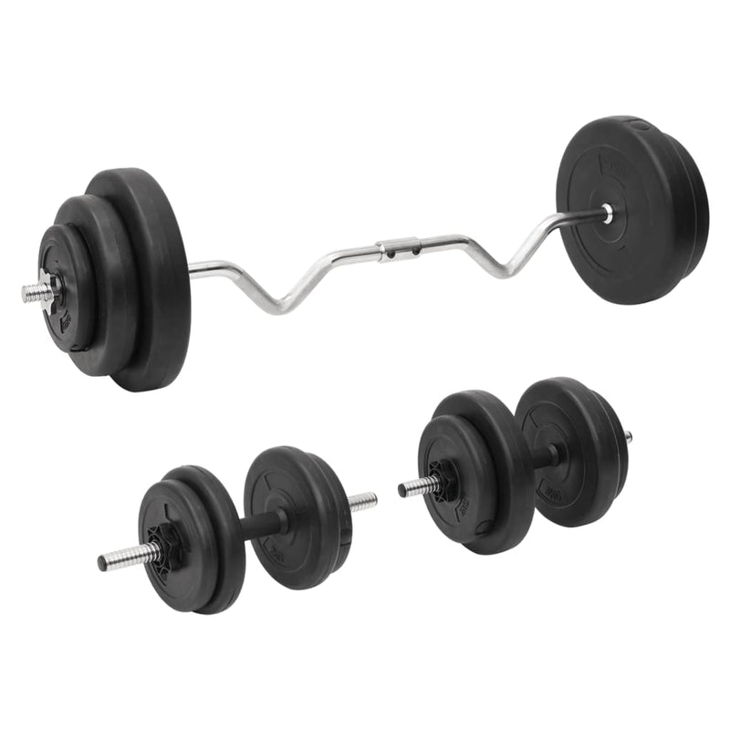 Load image into Gallery viewer, VidaXL Halterset met gewichten curl 60 kg