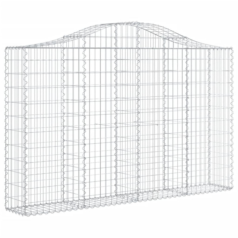 Load image into Gallery viewer, VidaXL Schanskorven 2 st gewelfd 200x30x120 140 cm ijzer