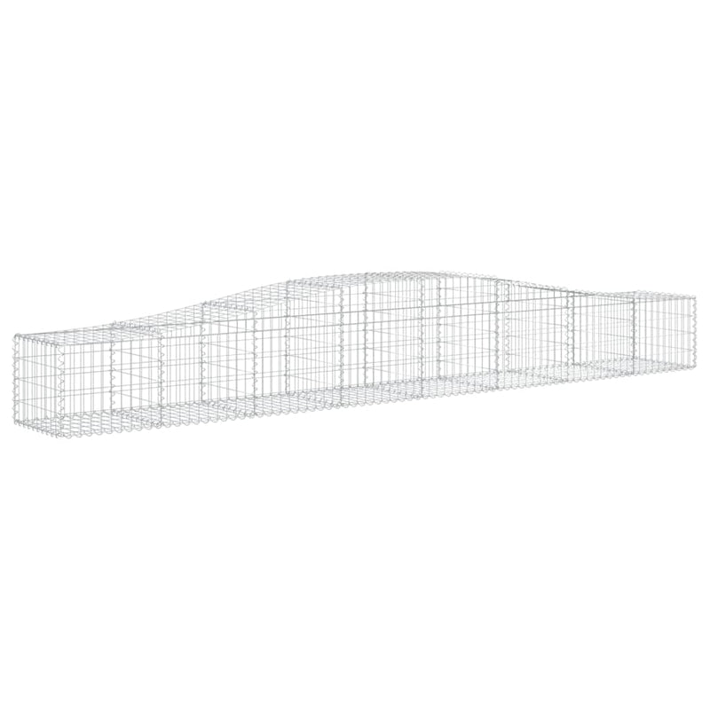 Load image into Gallery viewer, VidaXL Schanskorven 8 st gewelfd 400x50x40 60 cm gegalvaniseerd ijzer