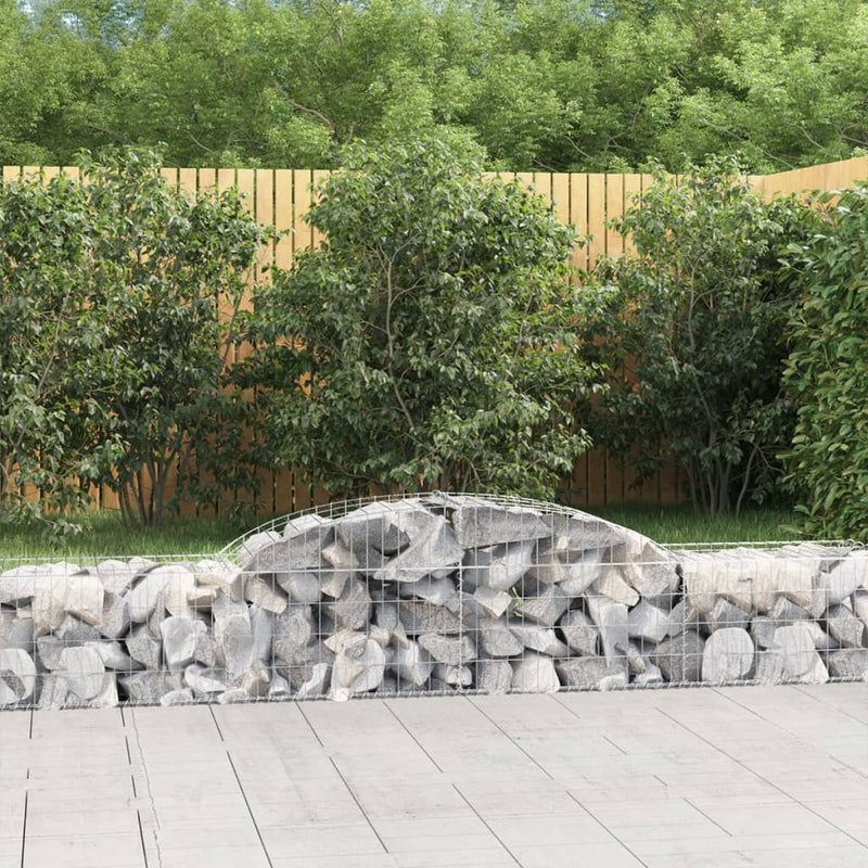 Load image into Gallery viewer, VidaXL Schanskorven 11 st gewelfd 300x50x40 60 cm gegalvaniseerd ijzer