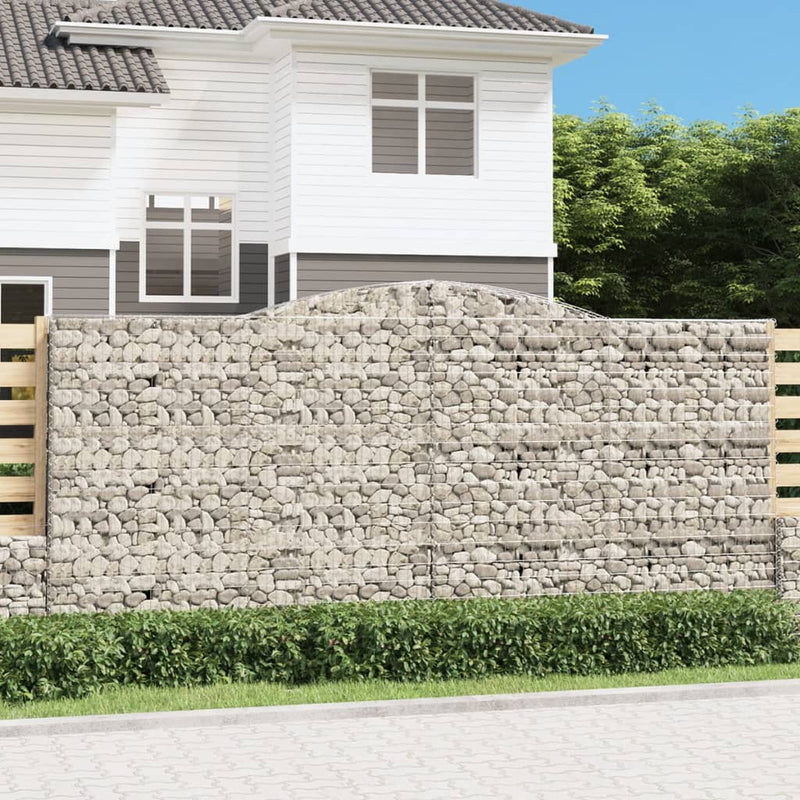 Load image into Gallery viewer, VidaXL Schanskorven 4 st gewelfd 400x30x180 200 cm ijzer