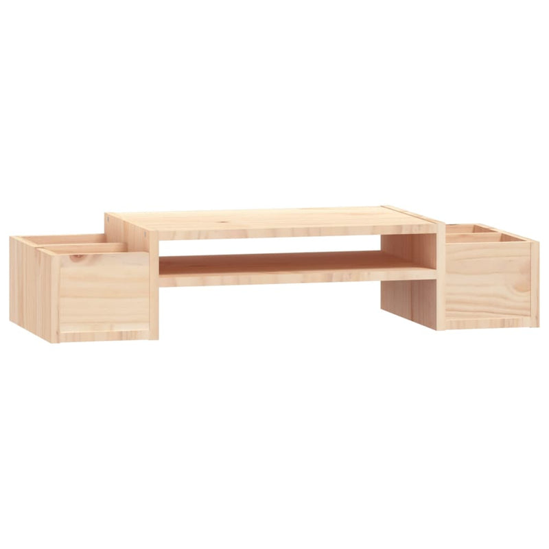 Afbeelding laden in galerijviewer, Vidaxl monitorstandaard 70x27,5x15 cm massief grenenhout