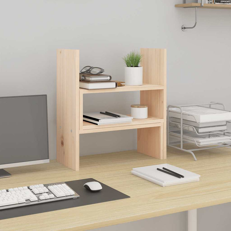 Load image into Gallery viewer, Vidaxl monitorstandaard (39-72)x17x43 cm massief grenenhout