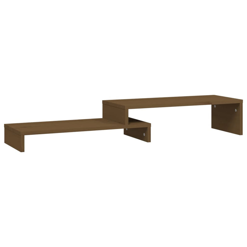 Load image into Gallery viewer, VidaXL Monitorstandaard (52-101)x22x14 cm grenenhout honingbruin