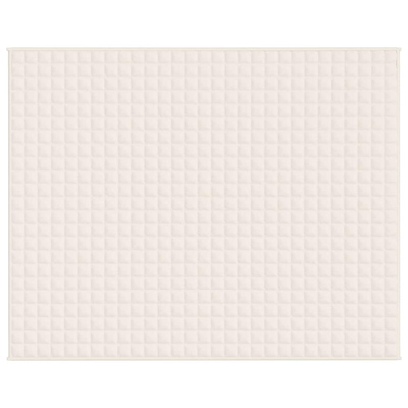 Load image into Gallery viewer, Vidaxl verzwaringsdeken 235x290 cm 15 kg stof lichtcrèmekleurig