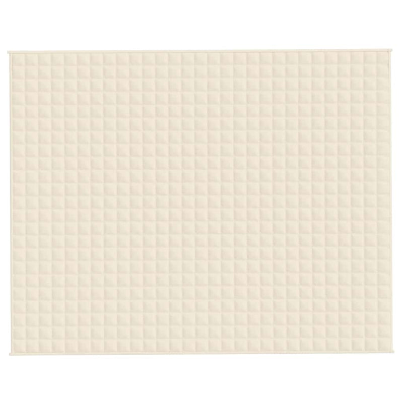 Load image into Gallery viewer, Vidaxl verzwaringsdeken 235x290 cm 15 kg stof lichtcrèmekleurig