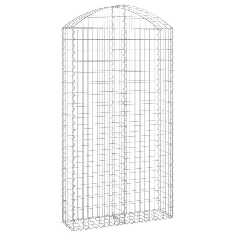 Laden Sie das Bild in Galerie -Viewer, Vidaxl schanskorf gewelfd 100x30x180 200 cm gegalvaniseerd ijzer