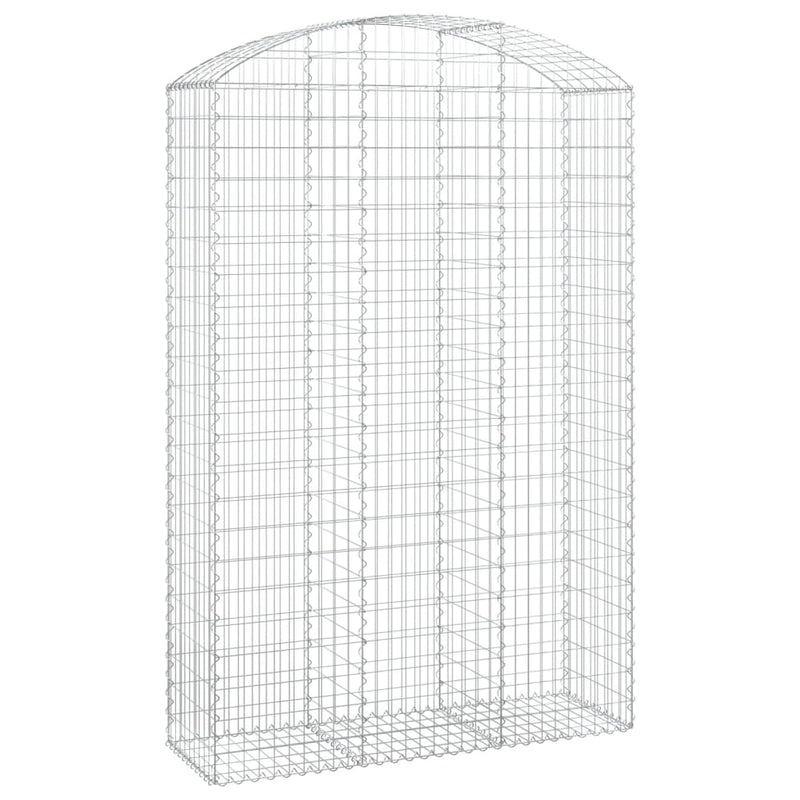 Load image into Gallery viewer, VidaXL Schanskorf gewelfd 150x50x220 240 cm gegalvaniseerd ijzer