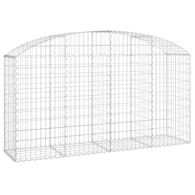 Load image into Gallery viewer, Vidaxl schanskorf gewelfd 200x50x100 120 cm gegalvaniseerd ijzer