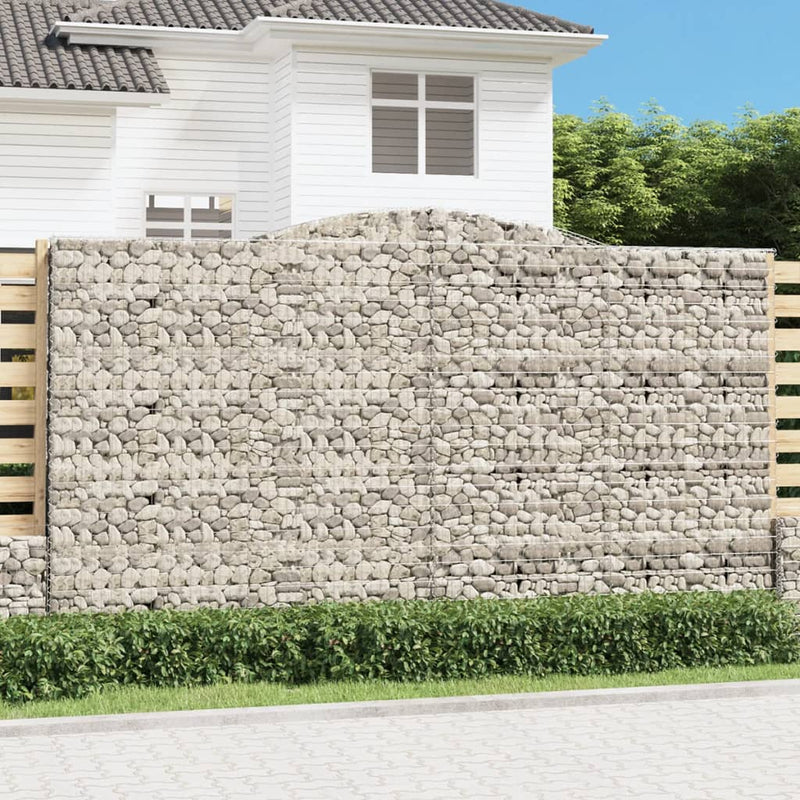 Load image into Gallery viewer, VidaXL Schanskorf gewelfd 400x30x220 240 cm gegalvaniseerd ijzer