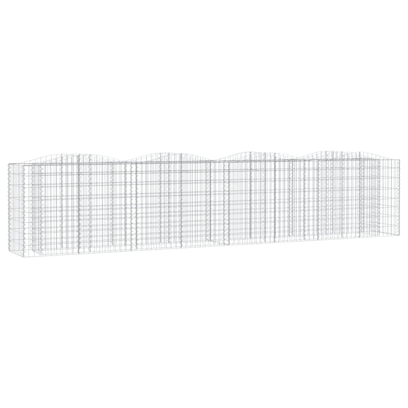 Load image into Gallery viewer, VidaXL Schanskorf gewelfd verhoogd 400x50x100 cm gegalvaniseerd ijzer