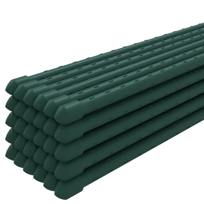 Load image into Gallery viewer, Vidaxl plantenstaken 30 st 90 cm staal groen