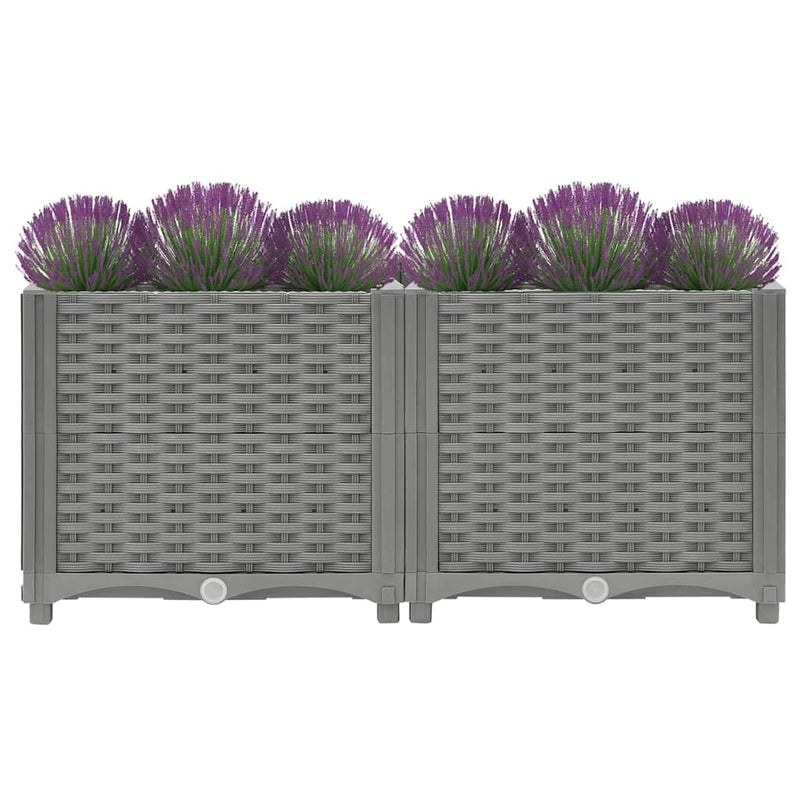 Load image into Gallery viewer, Vidaxl plantenbak verhoogd 80x40x38 cm polypropeen