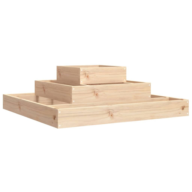 Load image into Gallery viewer, Vidaxl plantenbak 80x80x27 cm massief grenenhout