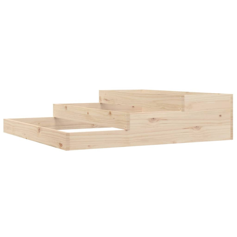 Load image into Gallery viewer, Vidaxl plantenbak 107x107x27 cm massief grenenhout