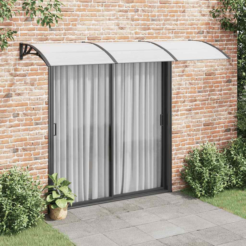 Load image into Gallery viewer, Vidaxl deurluifel 300x100 cm polycarbonaat zwart
